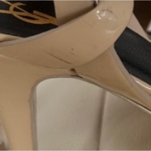 Yves Saint Laurent Paris Women’s Patent Leather Platform Sandals - Size 37 - Picture 12 of 13